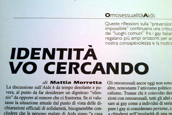 Identità vo cercando