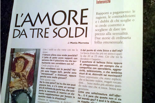 L’amore da tre soldi (sesso a pagamento), 1999