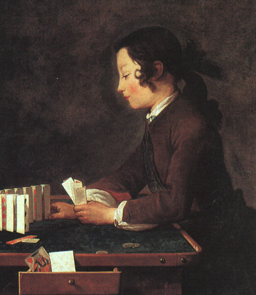Chardin, Ragazzo con castello di carte