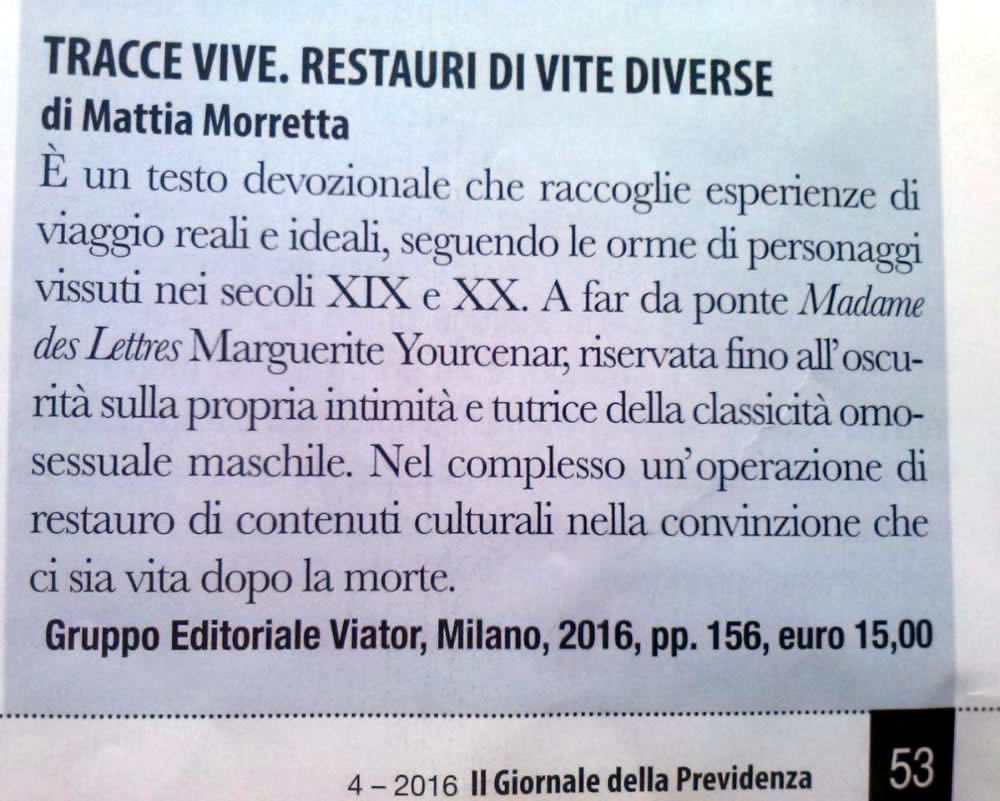 Recensioni Tracce Vive