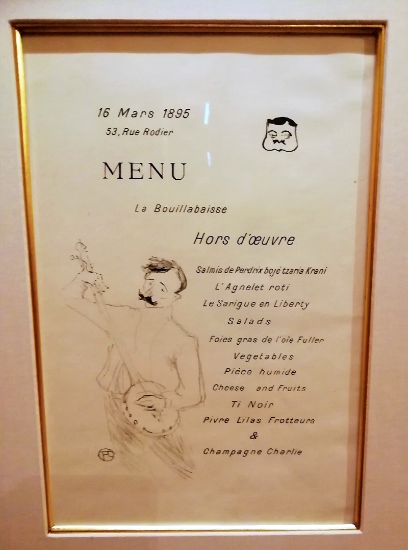 Menu Lautrec