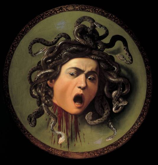 Medusa, Caravaggio 1598
